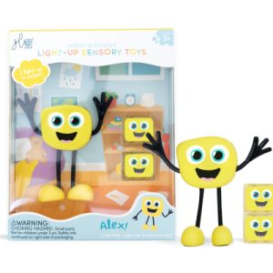Cubes lumineux personnage Alex jaune GLO Pals