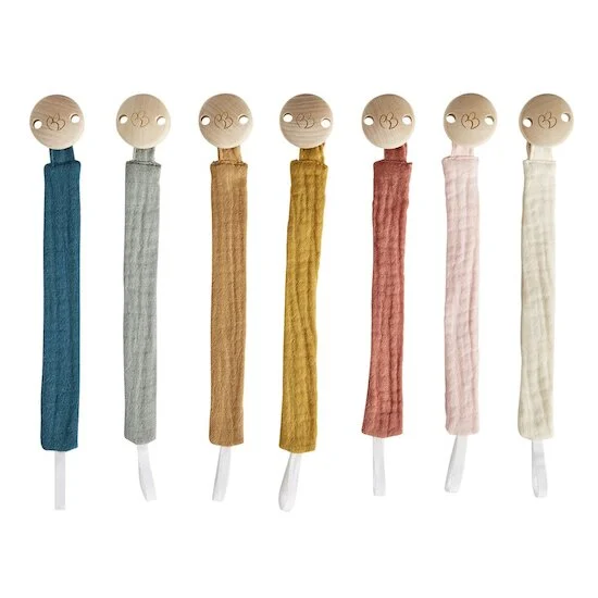 Attache sucette en gaze de coton Fougère personnalisable – Image 2