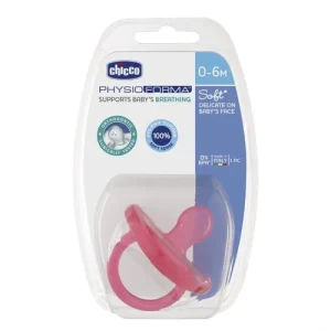 CHICCO SUCETTE PHYSIO SOFT SILICONE ROSE 0-6M+1PCS