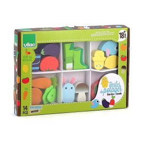 Perles en bois du potager