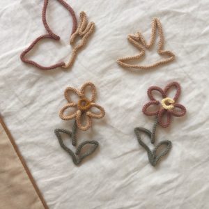 Hirondelle lainée coloris beige