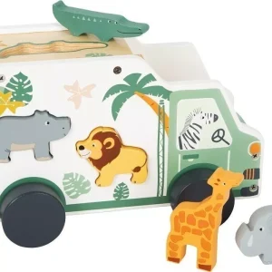 Camion formes et animaux en bois Safari