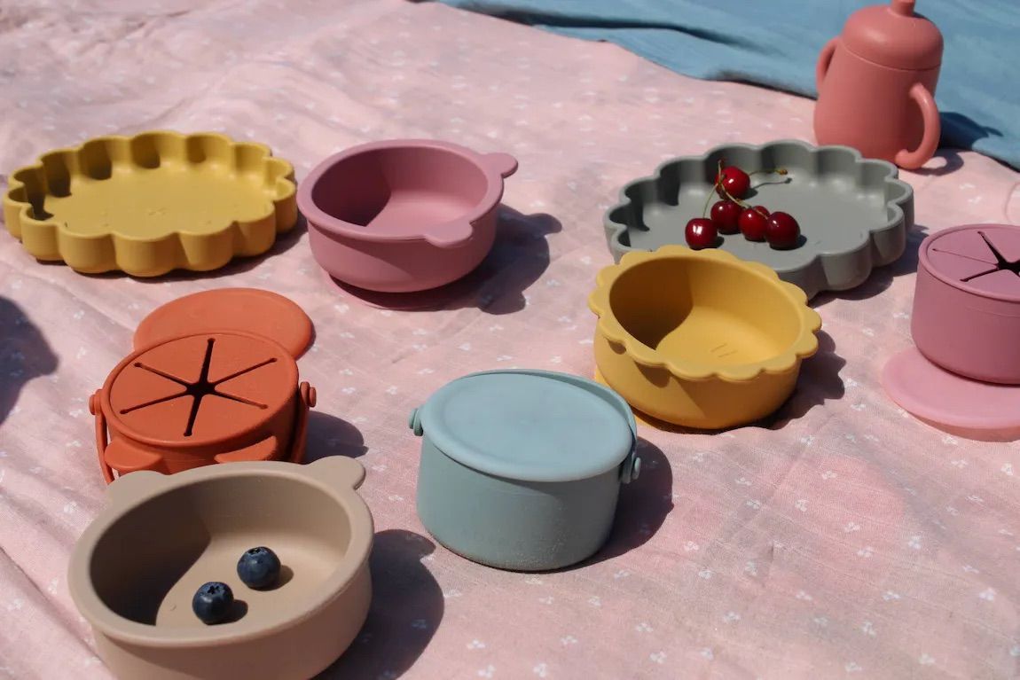 Bol silicone avec ventouse petit lion Ocre – Image 3