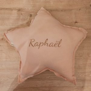 Coussin étoile Nude powder Babyshower
