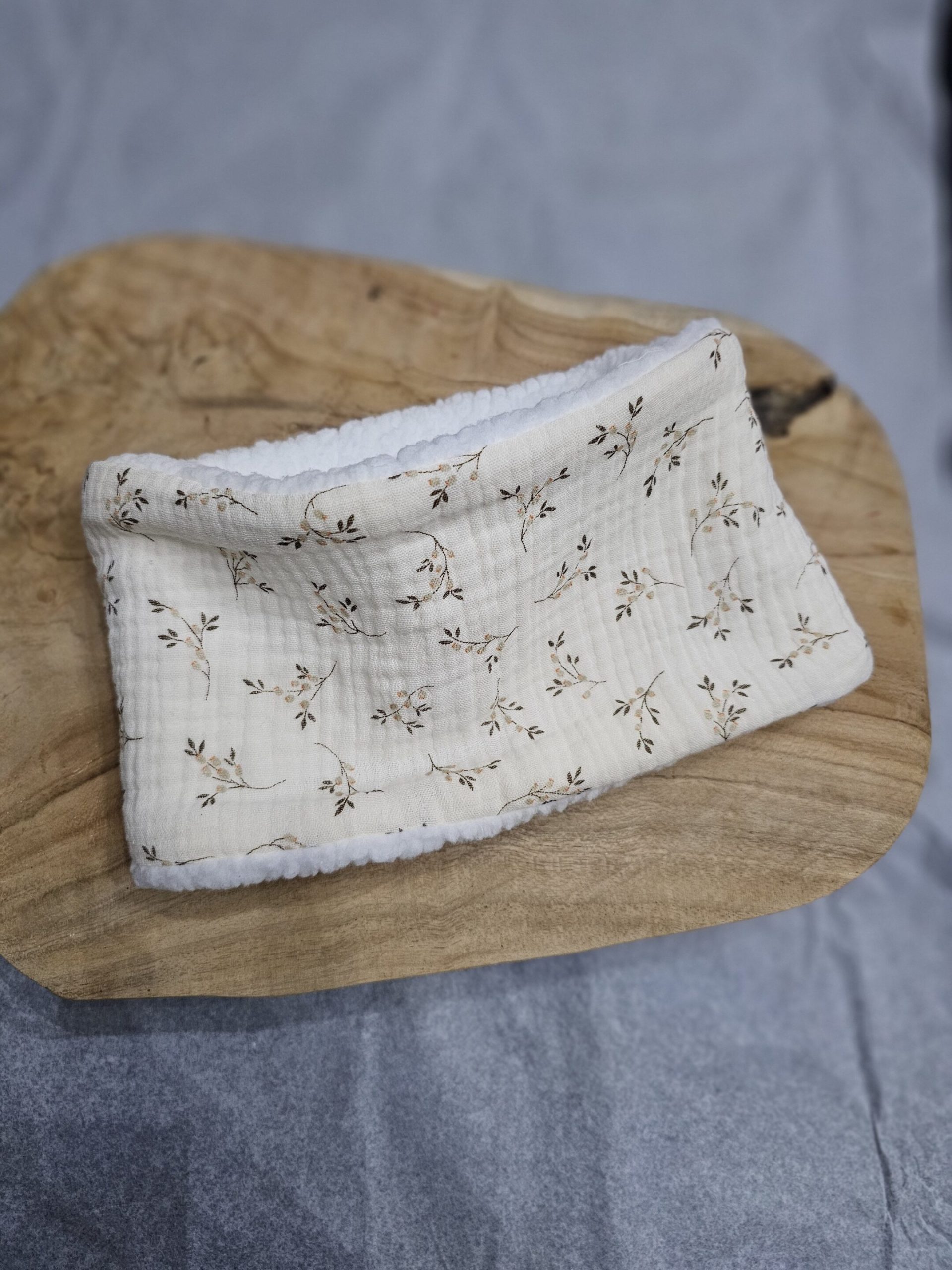 Snood polaire fleuri – Image 3