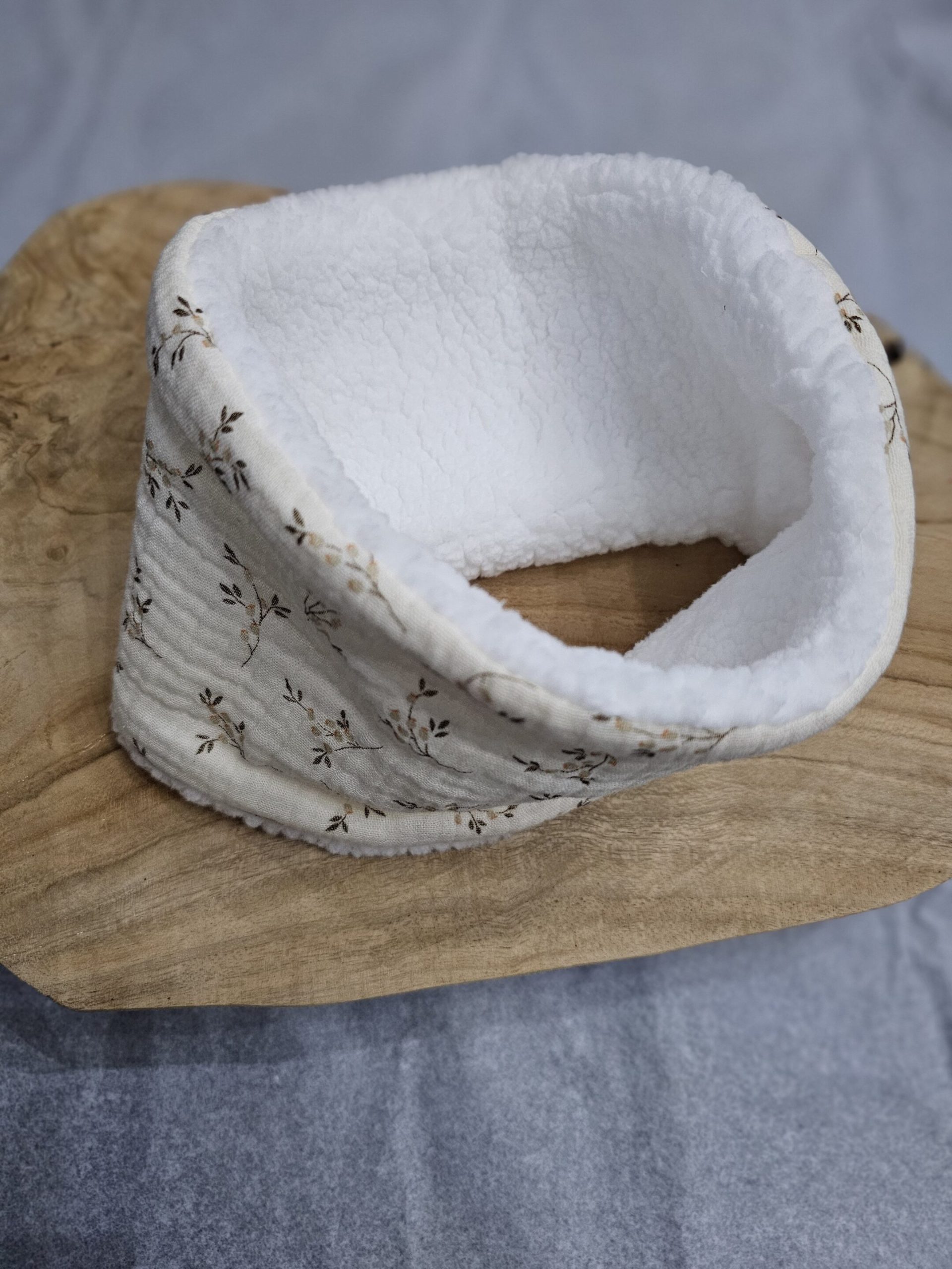 Snood polaire fleuri – Image 2