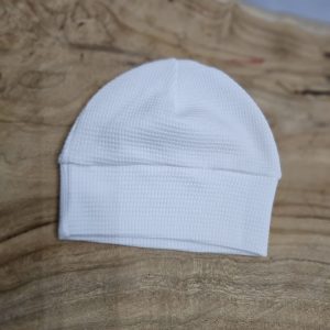 Bonnet de naissance blanc