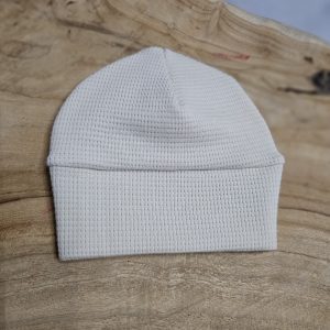 Bonnet de naissance beige
