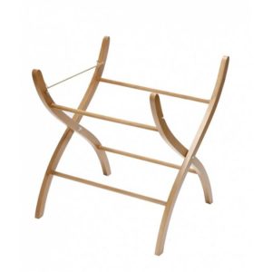 Support Bois Naturel Pour Couffin Osier