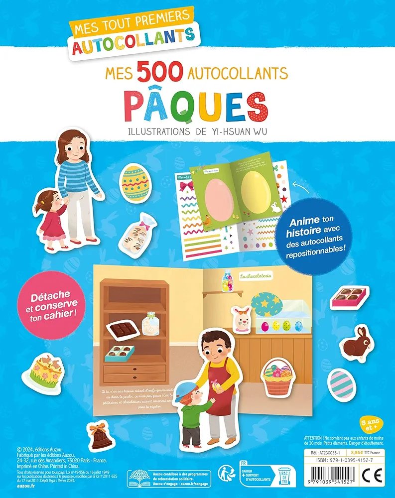 Mes tout premiers autocollants – Mes 500 autocollants Pâques – Image 3
