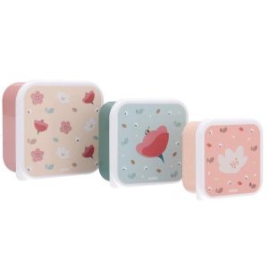 Lot de 3 boîtes à goûter Little Garden