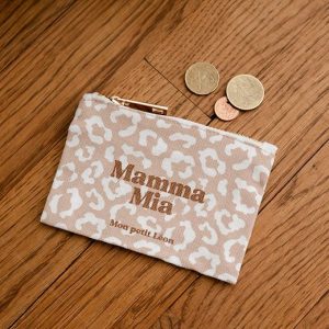 Porte-Monnaie Léopard Beige nude MAMMA MIA