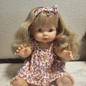 Robe et bandeau pour poupée