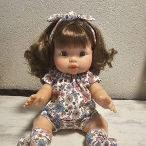 Ensemble 4 pièces fleuri pour poupée