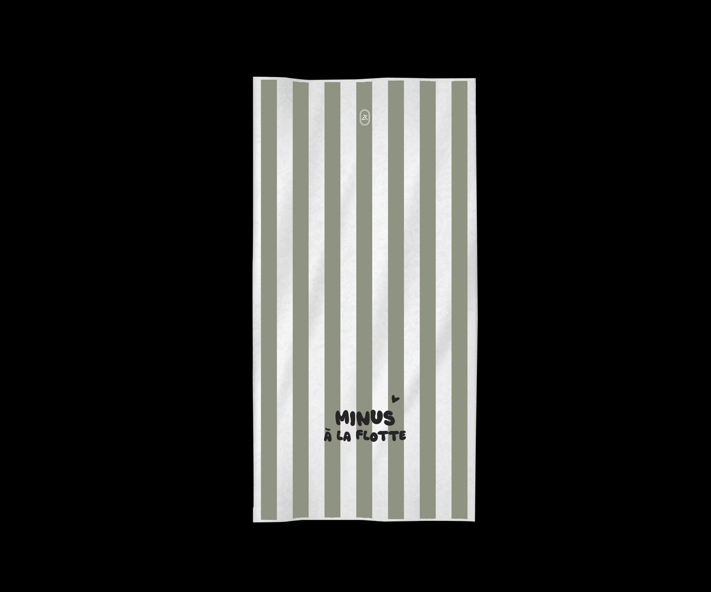 Serviette de plage » Minus à la flotte » rayure verte – Image 2