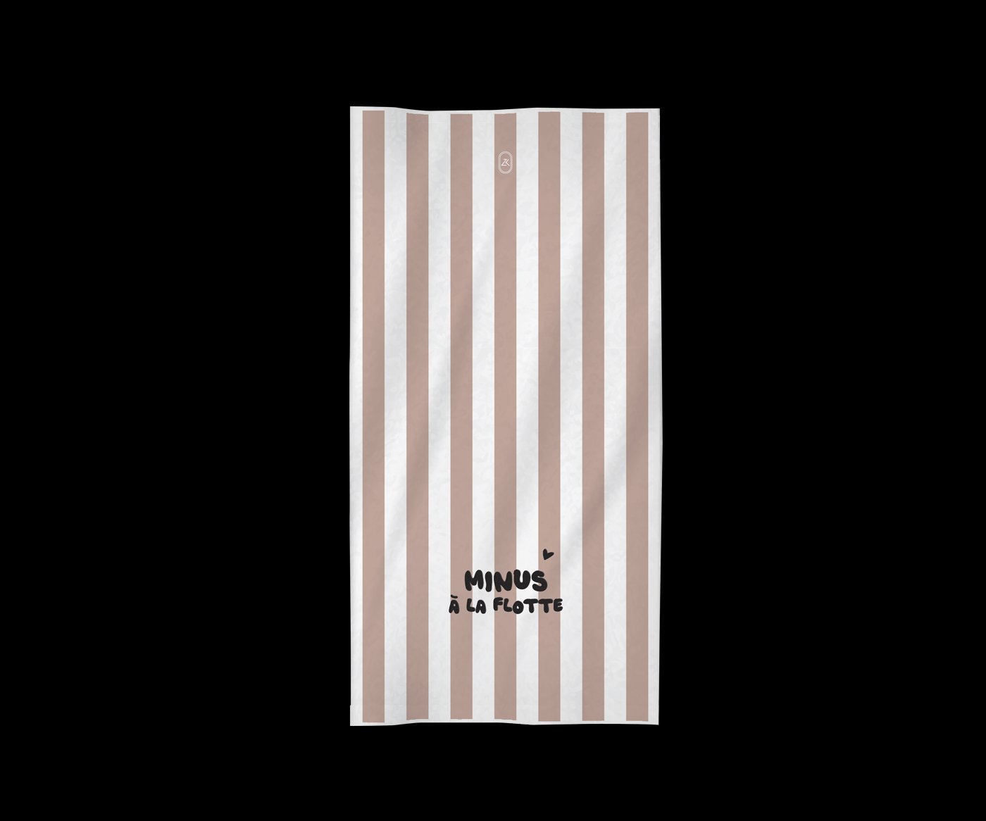 Serviette de plage » Minus à la flotte » rayure rose – Image 2