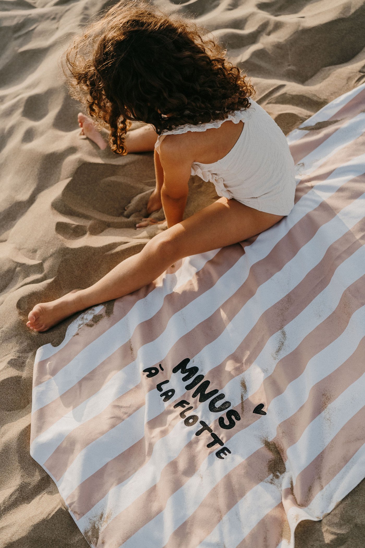 Serviette de plage » Minus à la flotte » rayure rose – Image 3