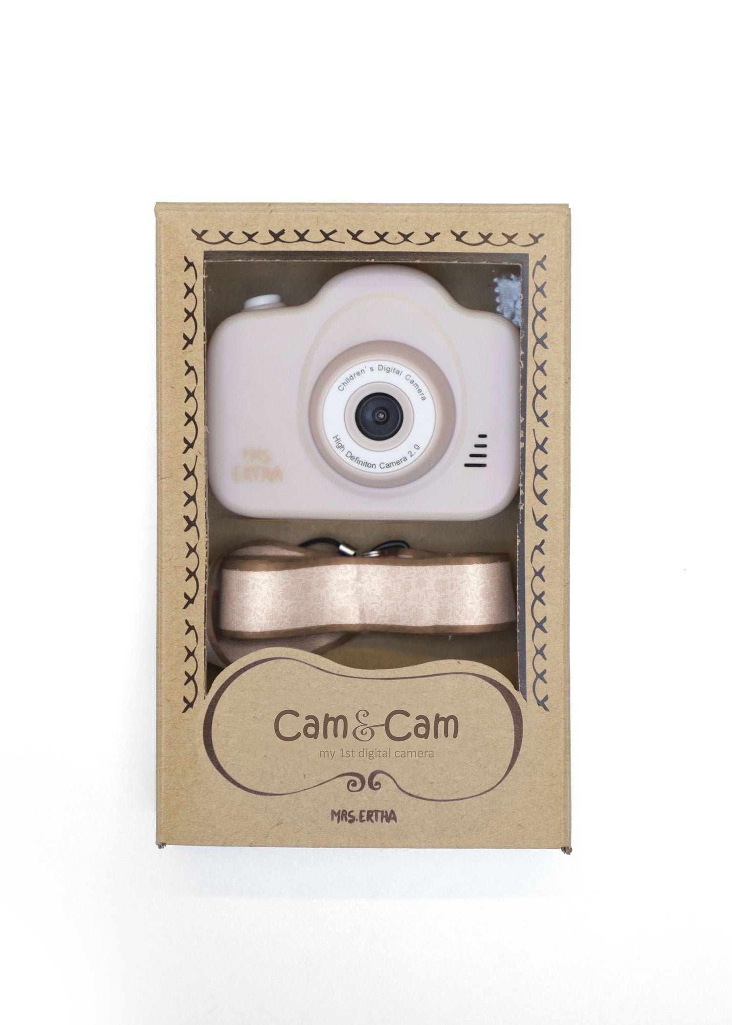 Mon premier appareil photo numérique Rose Blush Bouquet silhouette Mrs Ertha