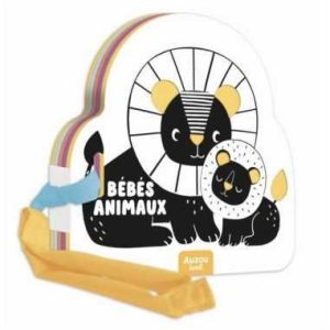 Livre poussette noir et blanc – Bébés animaux