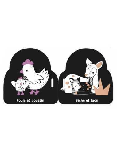 Livre poussette noir et blanc – Bébés animaux – Image 3