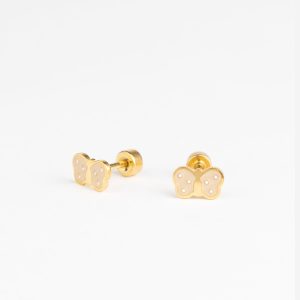 Boucles d’oreilles à tige Mini papillon