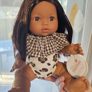 Barboteuse léopard avec col vichy