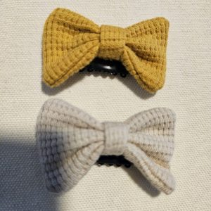 Lot de 2 mini barrettes antiglisse nid d&rsquo;abeille