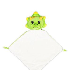 Doudou dinosaure vert 30X25 cm (personnalisable)
