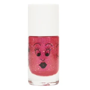 Vernis rose pailleté