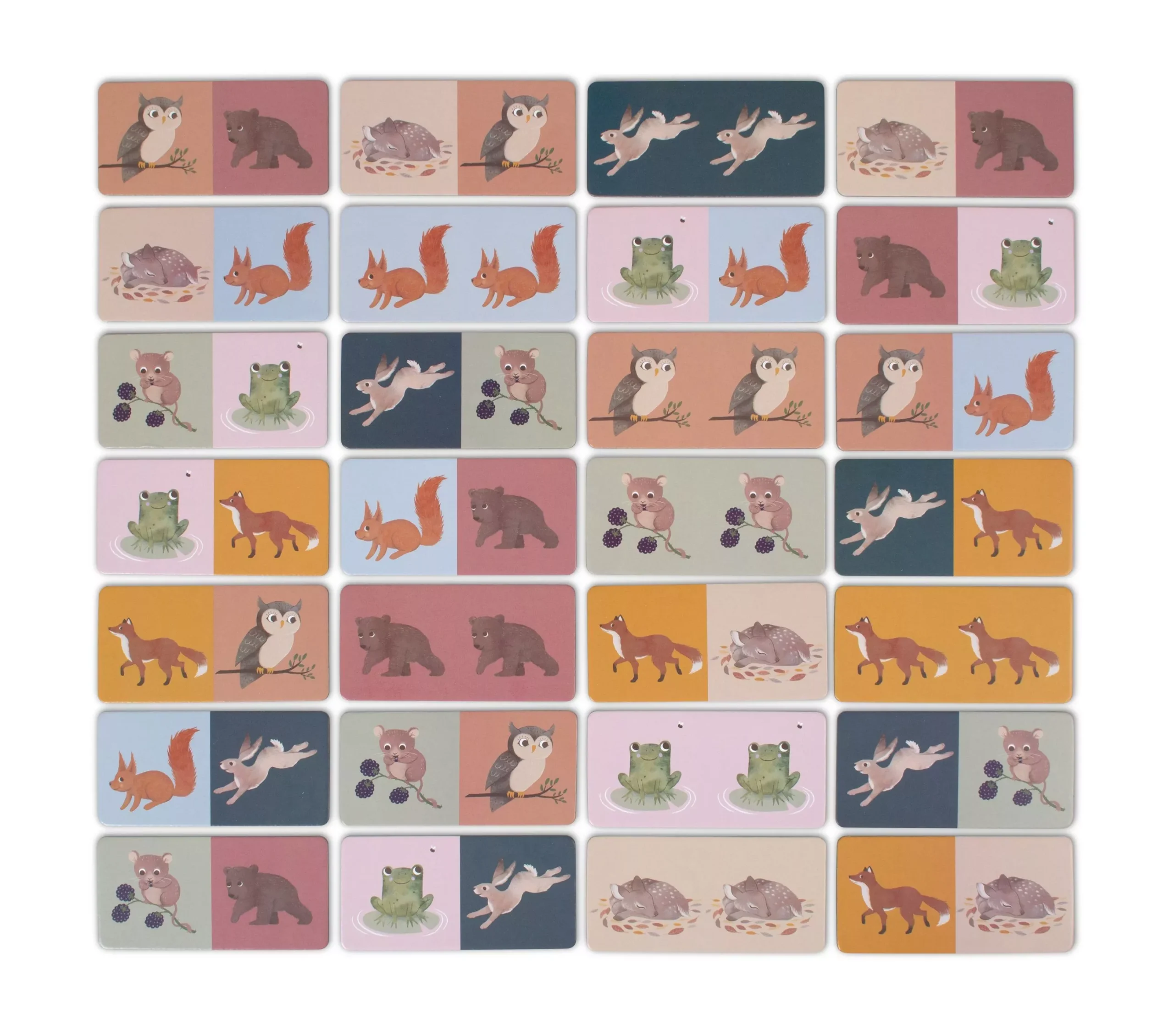 Jeu Domino 28 pièces – Animaux nordiques – Image 3