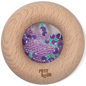 Hochet sensoriel Donut Aubergines