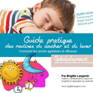 -Guide pratique- Routines du coucher et du lever – pour milieu de garde