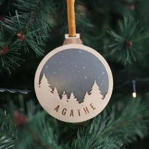 Boule Forêt enneigée