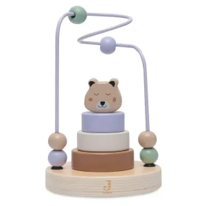 Boulier et anneau à empiler en bois Jungle Jambo Cheetah