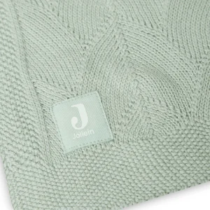 Couverture 100x150cm Shell Knit Sea Foam GOTS