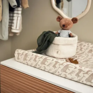 Housse matelas à langer 50x70cm Animals Nougat