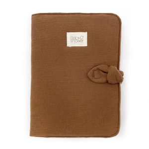 Protége carnet de santé Toffee powder Babyshower