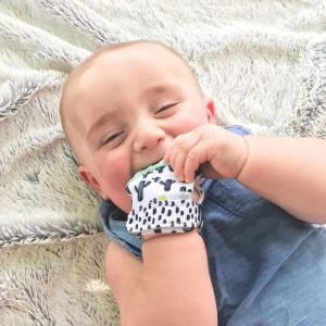 Gant de dentition en silicone souple