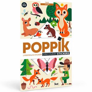 Poster pédagogique stickers La forêt (3-8 ans) POPPIK