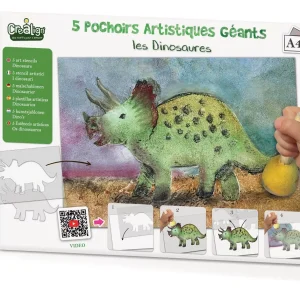 Pochoirs artistiques géants « Les dinosaures »