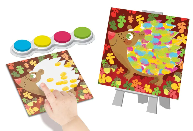 Peinture au doigt Animaux colorés – Créa Lign’ – Image 2