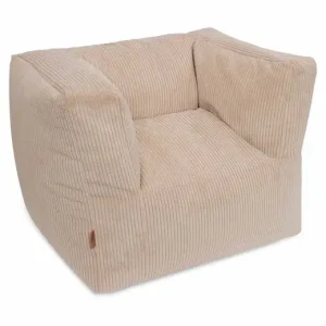 Fauteuil enfant velour côtelé Natural Jollein