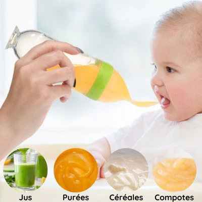 biberon avec cuillère