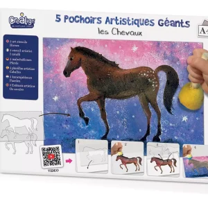 Pochoirs artistiques géants « Les chevaux »