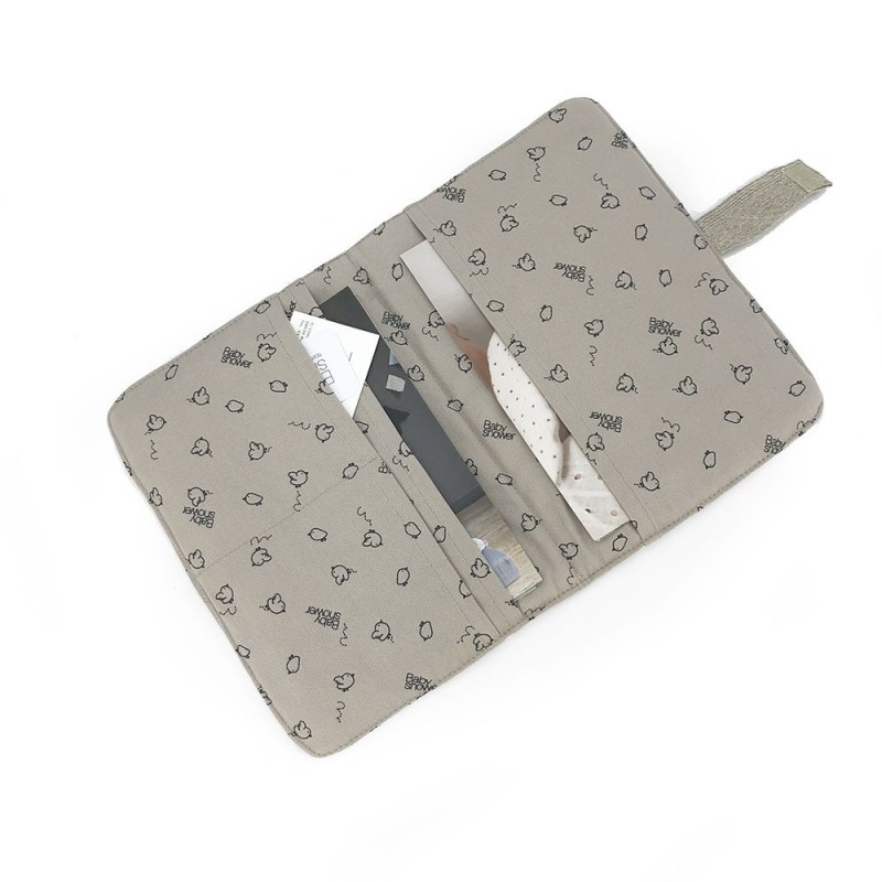 Protége carnet de santé Nude powder Babyshower – Image 2