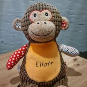 Grande Peluche Singe sensoriel (personnalisable)