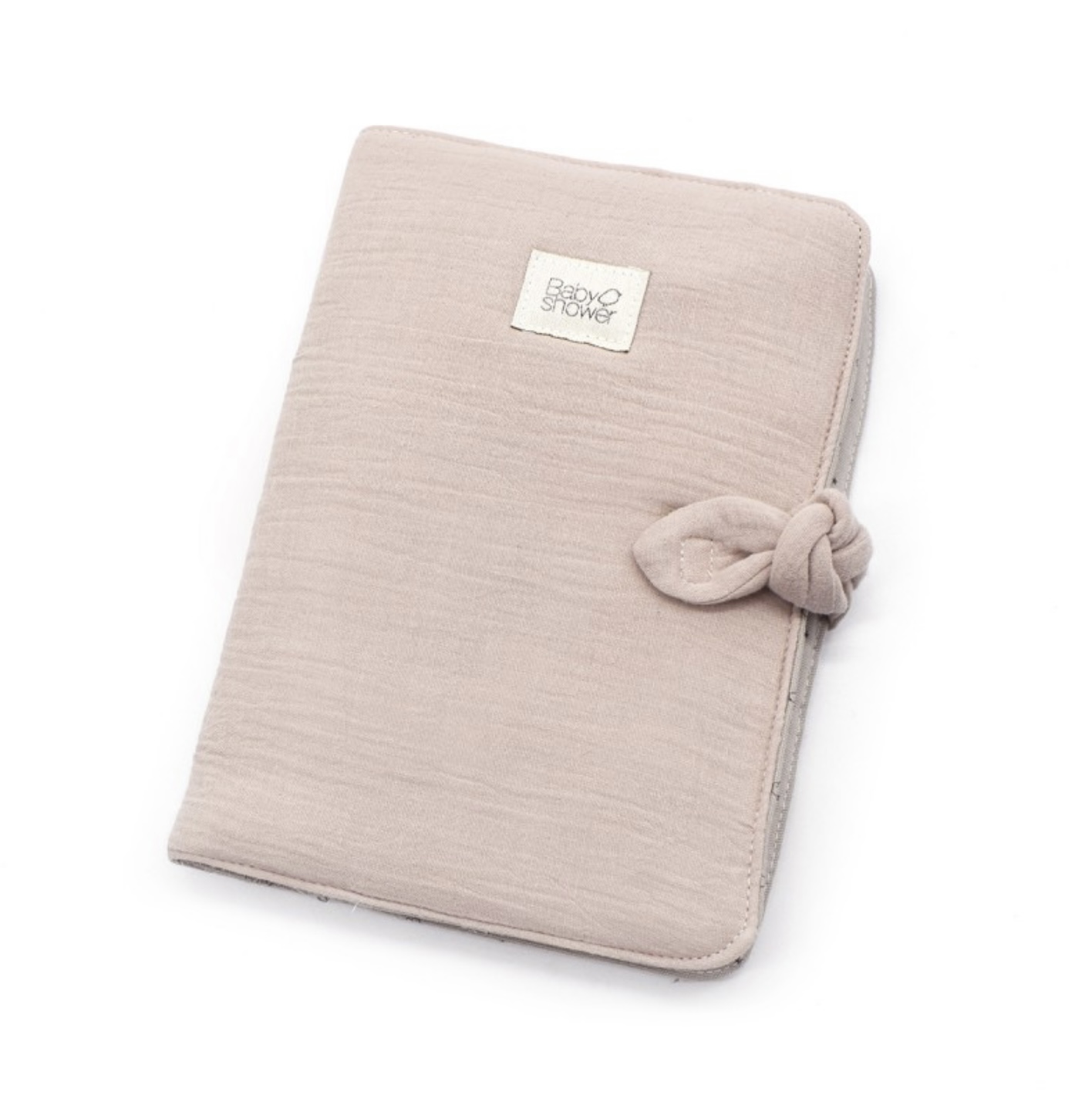 Protége carnet de santé Nude powder Babyshower