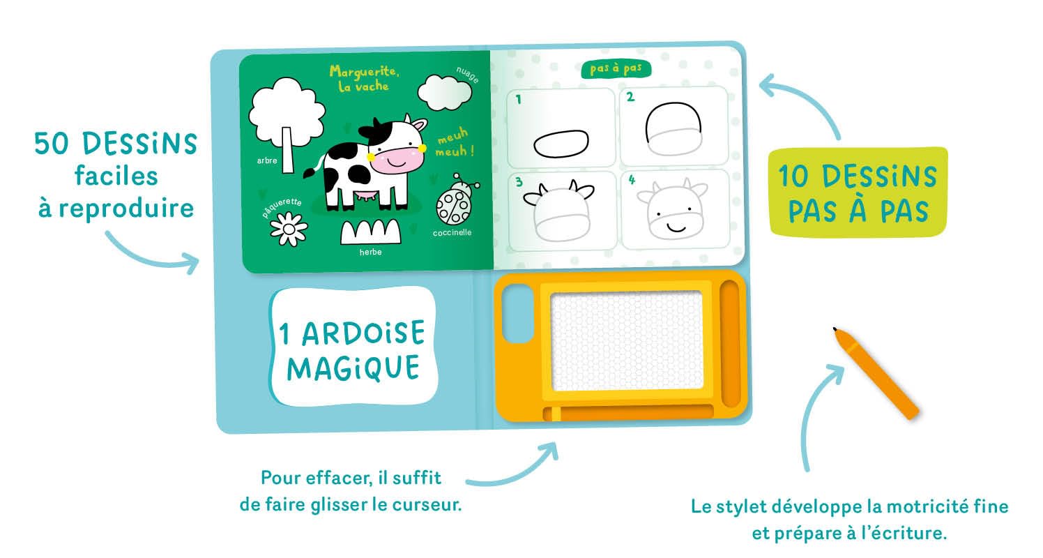 Mon ardoise magique pour dessiner pas à pas – Les animaux – Image 4