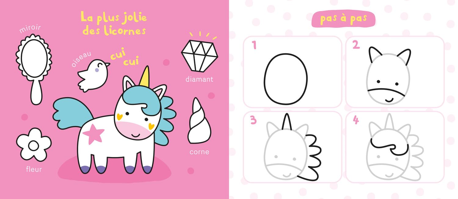 Mon ardoise magique pour dessiner pas à pas – Les licornes – Image 3