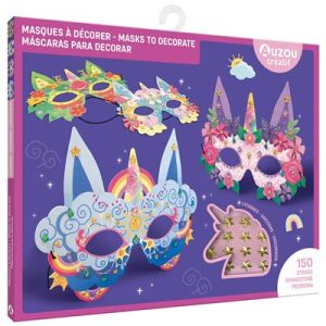 Masques à décorer licornes